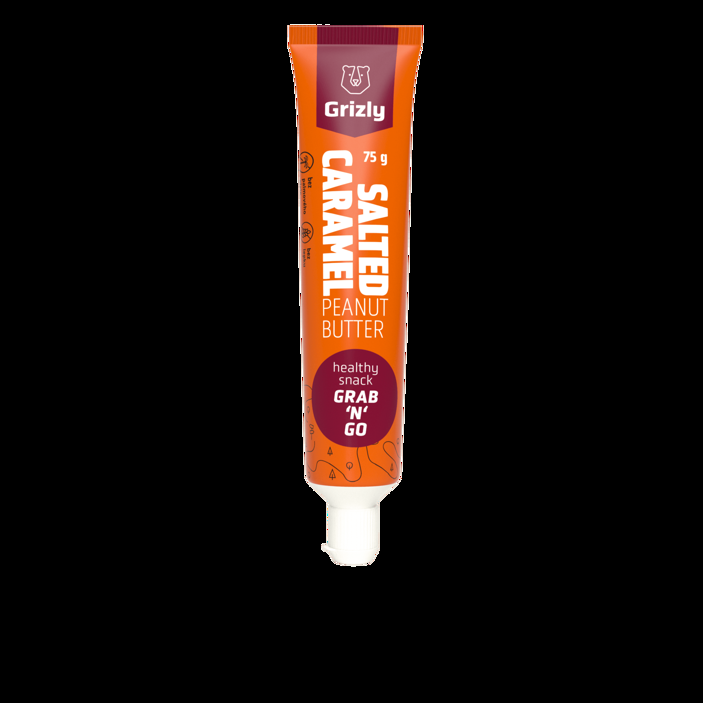 Cremă de arahide cu caramel sărat în tub