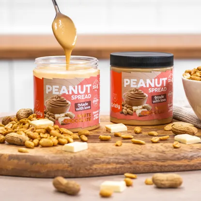 Cremă de arahide cu ciocolată albă ,