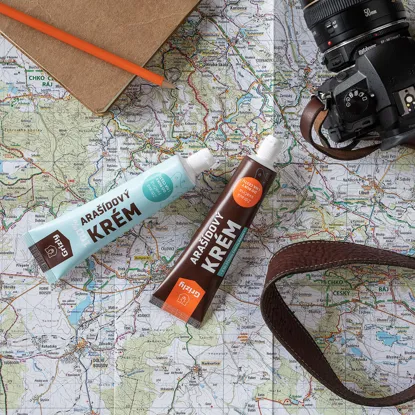 Cremă de arahide cu ciocolată de lapte în tub