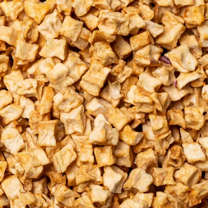 Cuburi de mere uscate