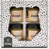 GRIZLY Set cadou White Brownie by @mamadomisha, 4×250 g