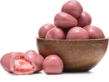 GRIZLY Căpșuni liofilizate în înveliș de ciocolată Ruby 250 g