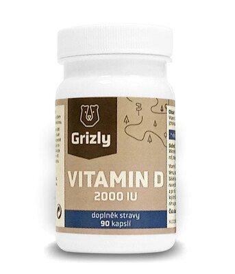 GRIZLY Vitamina D3 2000UI 90 capsule