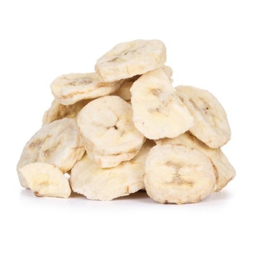Felii de banană liofilizate