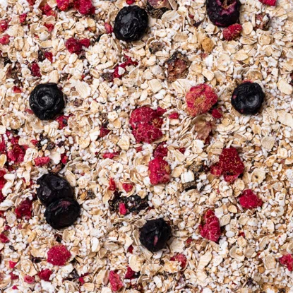 Fulgi de ovăz zmeură & afine