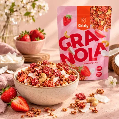 Granola cu căpșuni