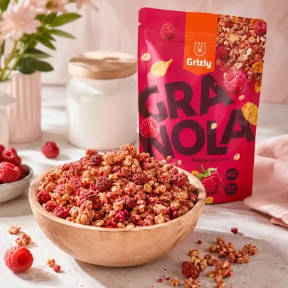 Granola cu zmeură