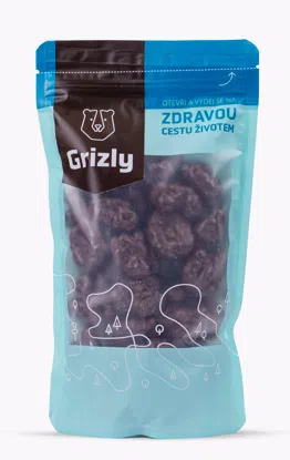 GRIZLY Miez de nucă în ciocolată neagră