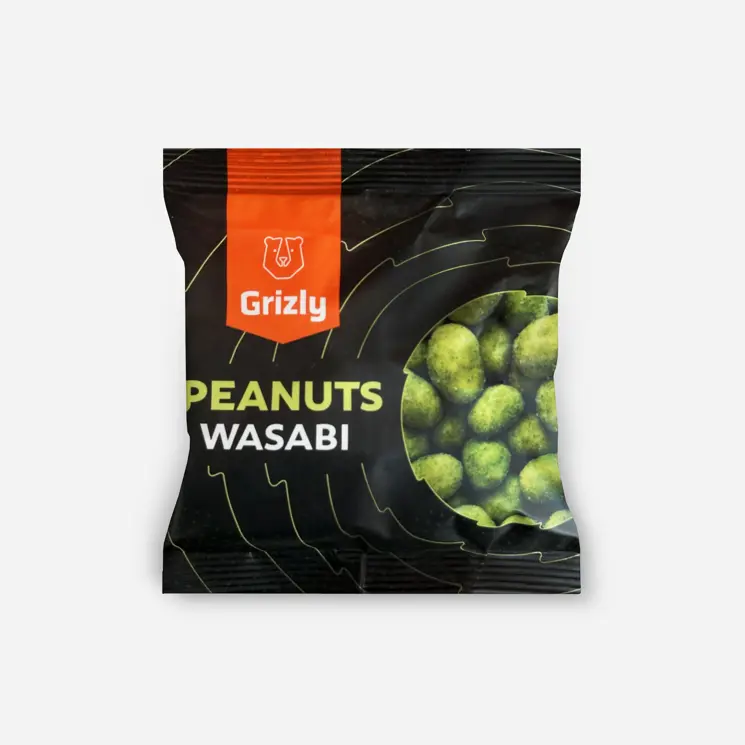 GRIZLY On the Go Arašídy ve wasabi 50 g