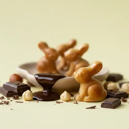 Iepurași de ciocolată cu umplutură