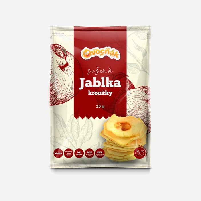 Inele de mere uscate