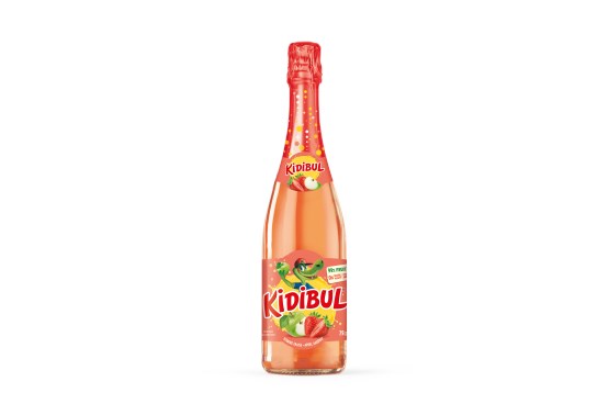 KIDIBUL Băutură spumoasă pentru copii - Măr, Căpșună