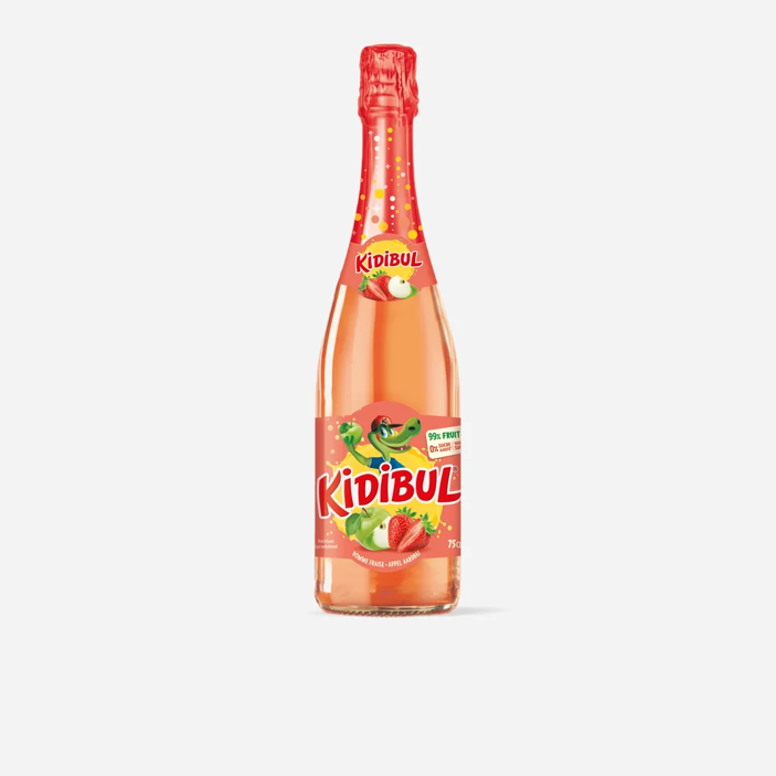 KIDIBUL Băutură spumoasă pentru copii - Măr, Căpșună