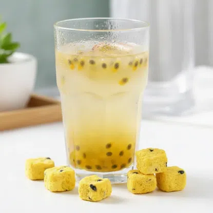 Maracuja liofilizată cuburi