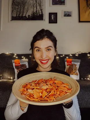 Mere uscate felii cu scorțișoară,