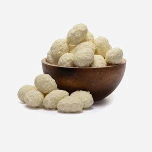 Migdale în ciocolată albă cu cocos