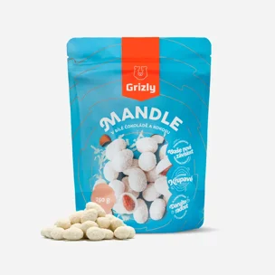 Migdale în ciocolată albă cu cocos