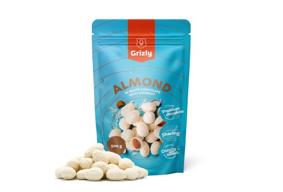Migdale în ciocolată albă cu cocos
