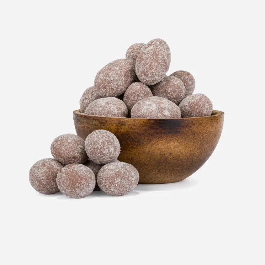 Migdale în ciocolată cu lapte cu condimente pentru turtă dulce