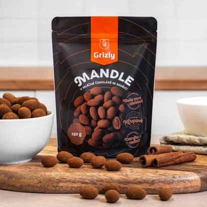 Migdale în ciocolată cu lapte și scorțișoară