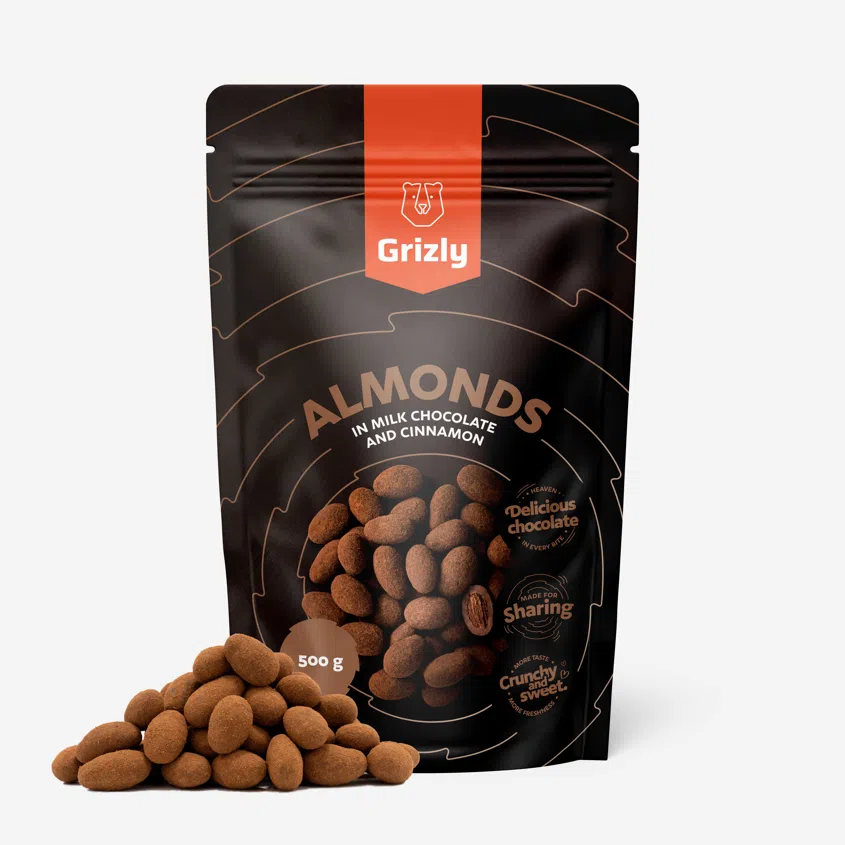 Migdale în ciocolată cu lapte și scorțișoară,