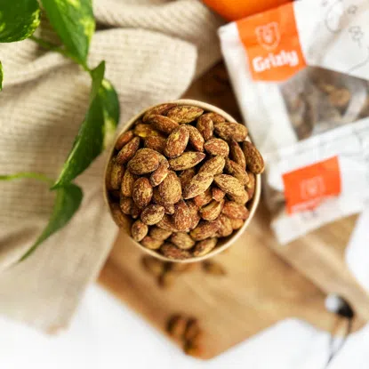 Migdale prăjite sărate cu aromă de muștar