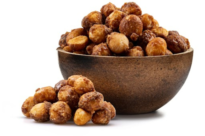 Nuci de macadamia în caramel sărat cu miere