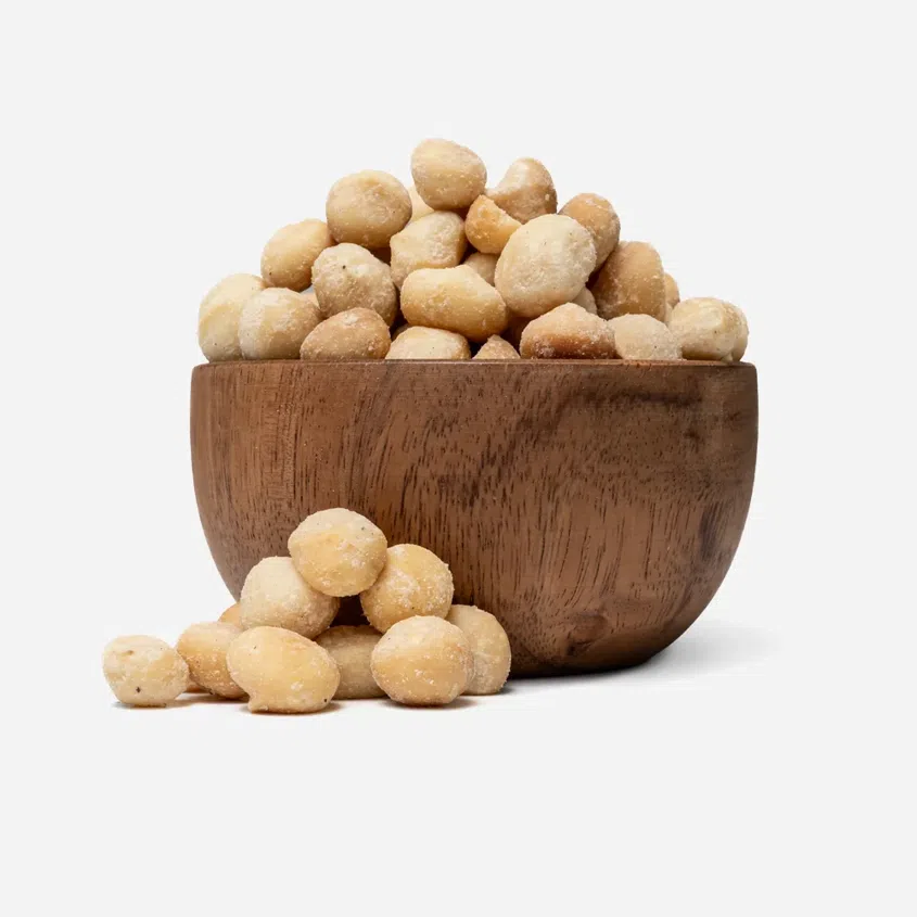 Nuci macadamia prăjite sărate