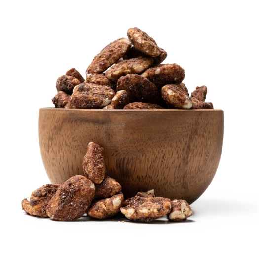 Nuci pecan cu scorțișoară și sare de mare