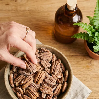 Nuci pecan prăjite cu oțet