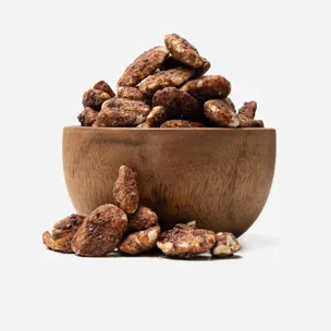Nuci Pecan prăjite cu scorțișoară și sare de mare