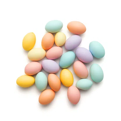 Ouă mini crocante și colorate