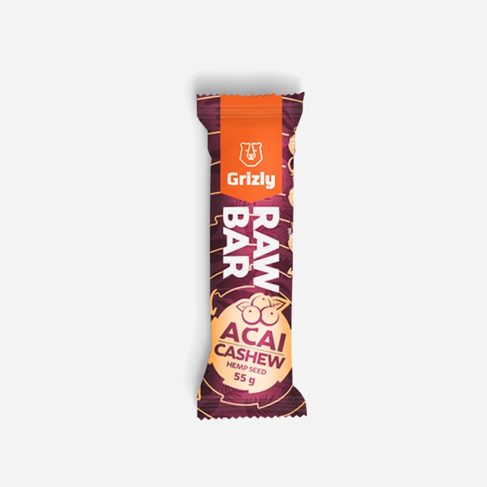 RAW Bar acai-caju-semințe de cănepă