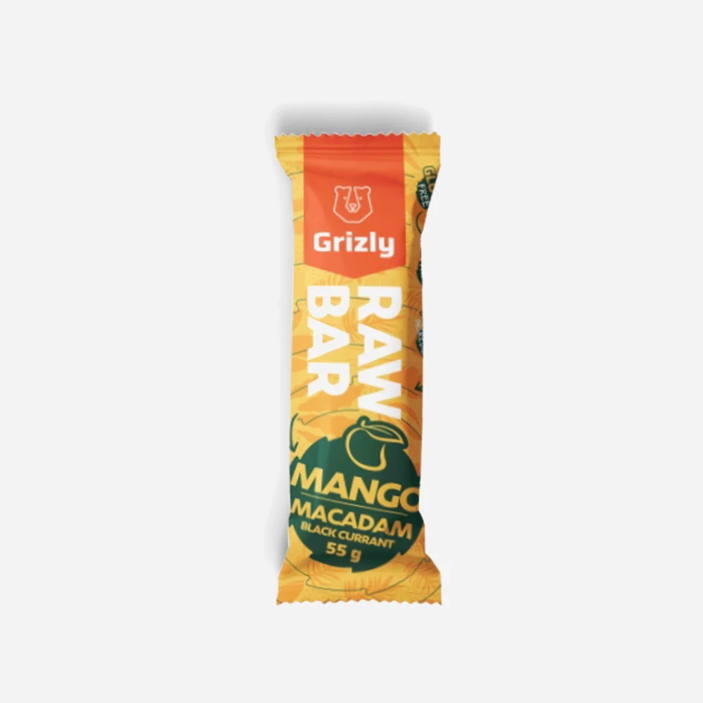 RAW Bar mango-macadamia-coacăze negre