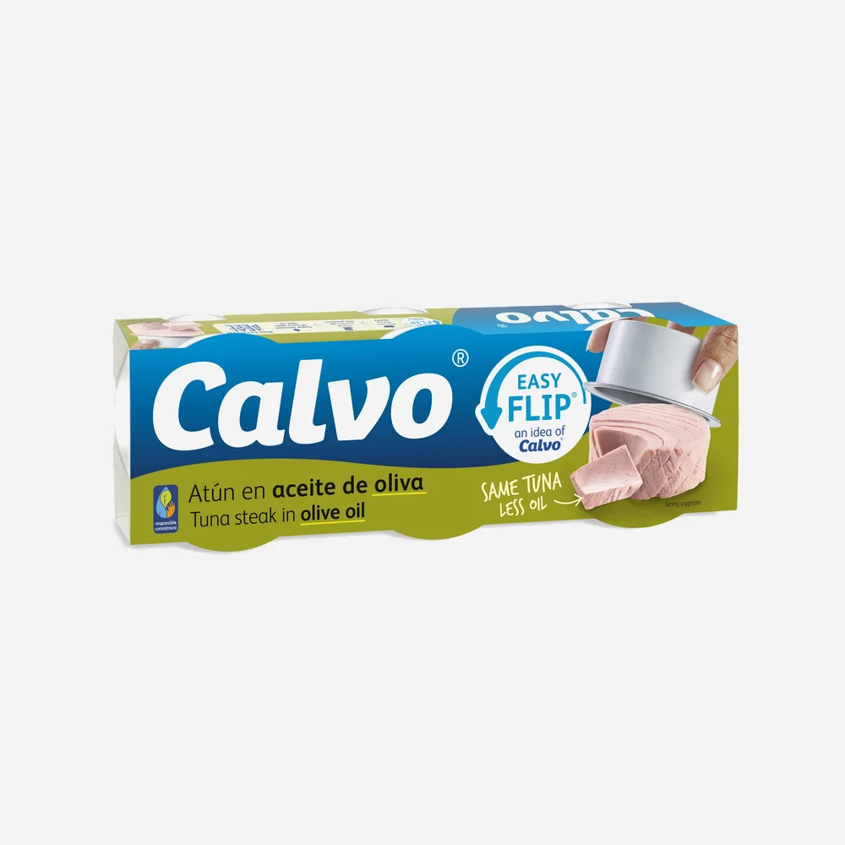 Ton în ulei de măsline 3x65 g