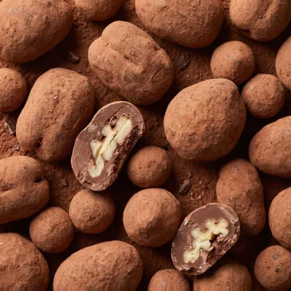Trufe de pecan în ciocolată cu lapte
